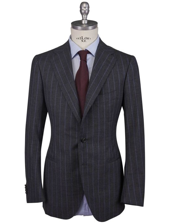 Cesare Attolini Cesare Attolini Gray Blue Wool Suit Gray / Blue 000