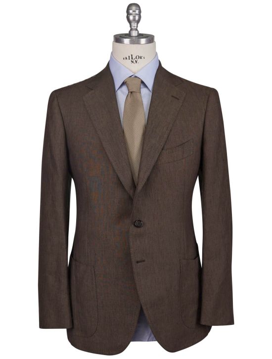 Cesare Attolini Cesare Attolini Brown Linen Suit Brown 000