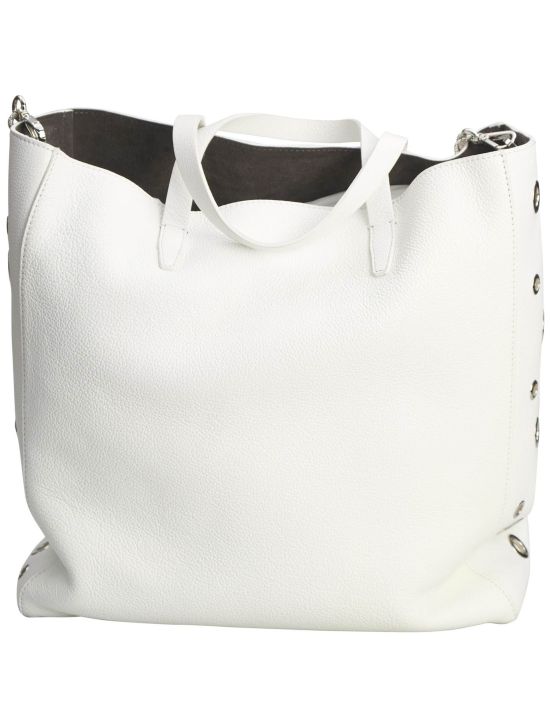 Kiton Kiton White Leather Bag White 001