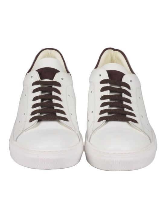 Barba Napoli BARBA NAPOLI White Leather Sneakers White 001