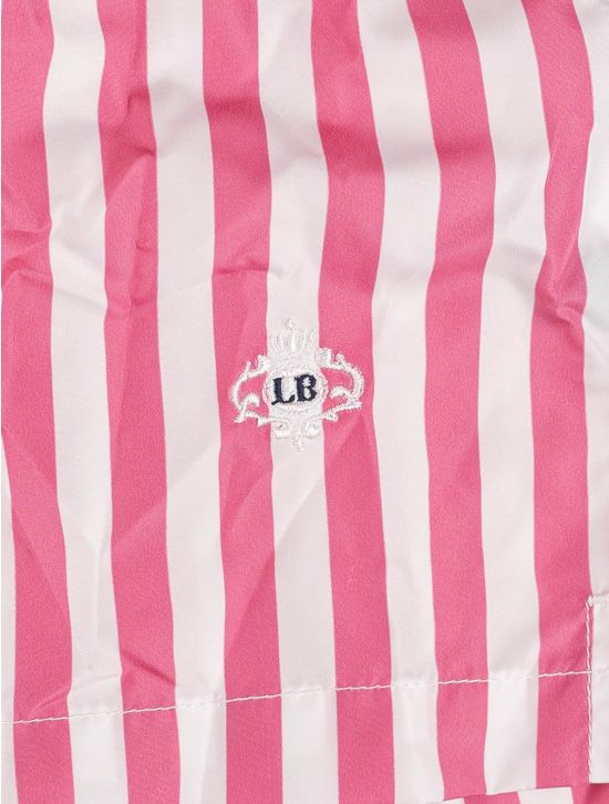 Luigi Borrelli Luigi Borrelli Pink White Pl Swim Trunks Pink / White 001