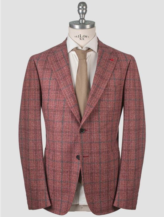 Isaia Isaia Red Wool Blazer Red 000