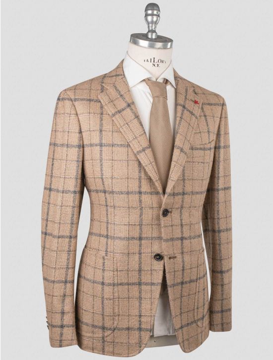 Isaia Isaia Beige Alpaca Wool Pa Blazer Beige 001