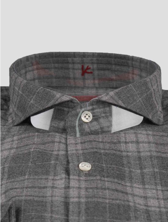 Isaia Isaia Gray Cashmere Shirt Gray 001