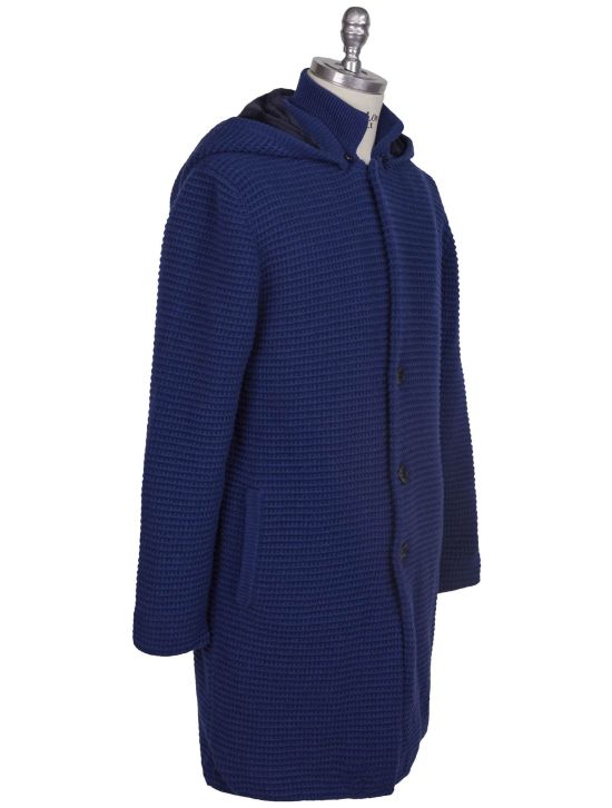 Kiton Kiton Blue Cashmere Mink Fur Coat Cardigan Blue 001