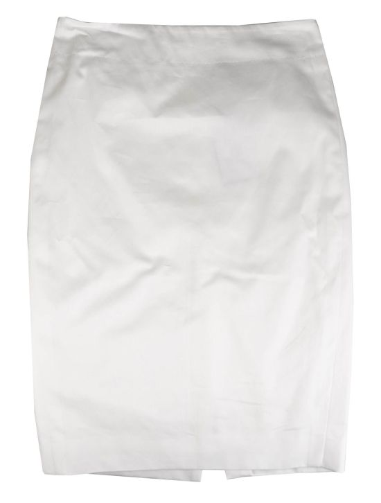Kiton Kiton White Cotton Skirt White 000