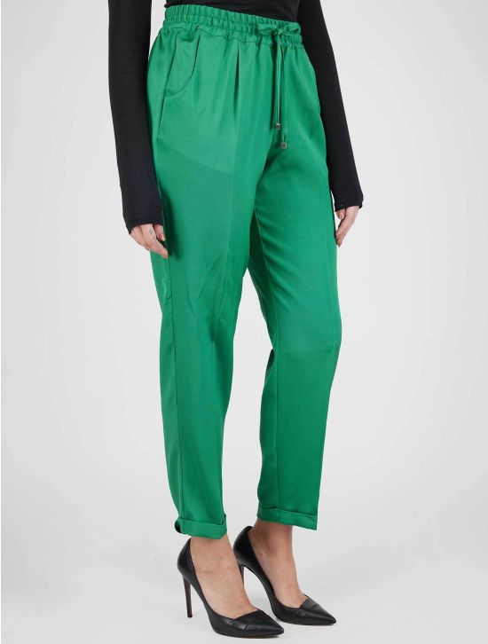 Kiton Kiton Green Silk Ea Pants Green 001