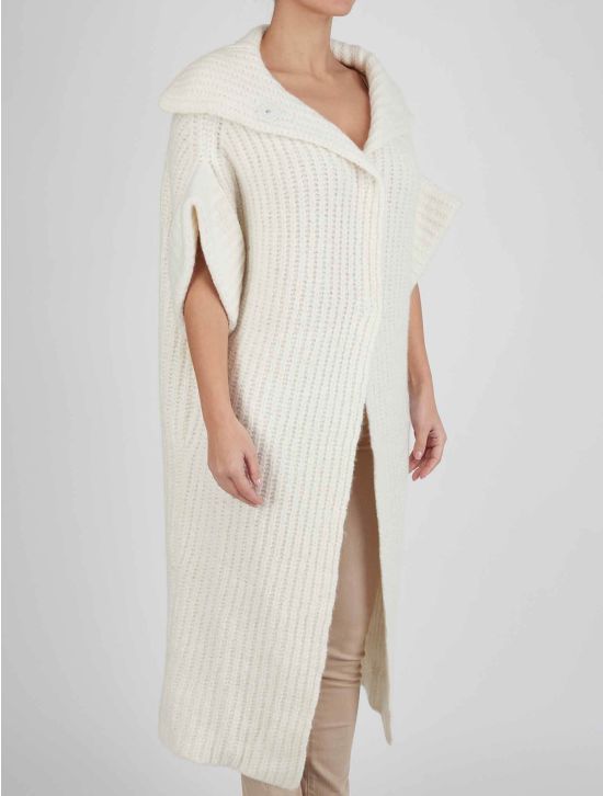 Kiton Kiton White Cashmere Silk Sweater Cardigan White 001