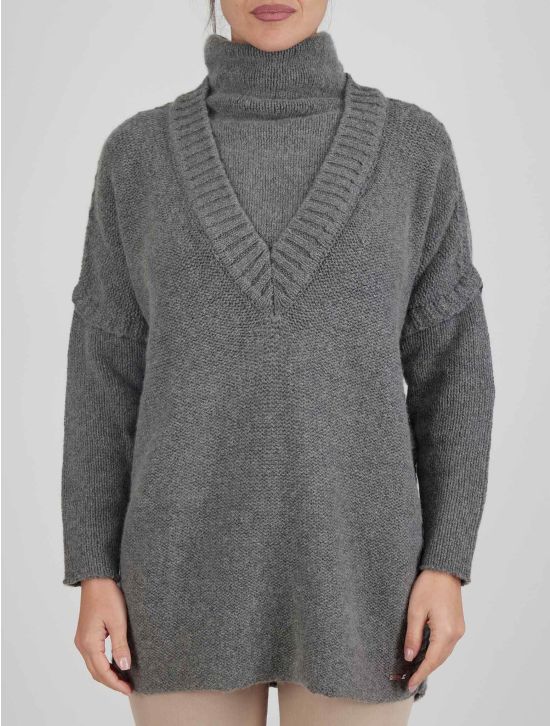 Kiton Kiton Gray Cashmere Sable Sweater Turtlneck Gray 000