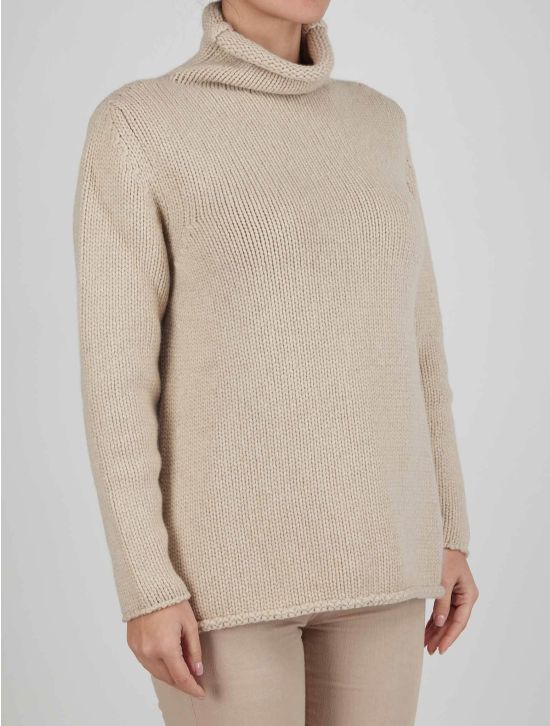 Kiton Kiton Beige Cashmere Sweater Turtleneck Beige 001