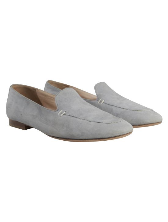 Kiton Kiton Gray Leather Suede Loafers Gray 000