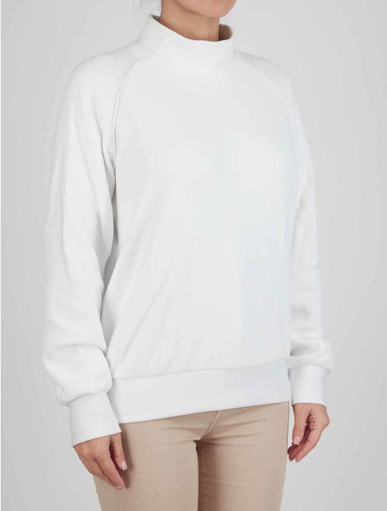 Kiton Kiton White Pa Sweater Half Neck White 001