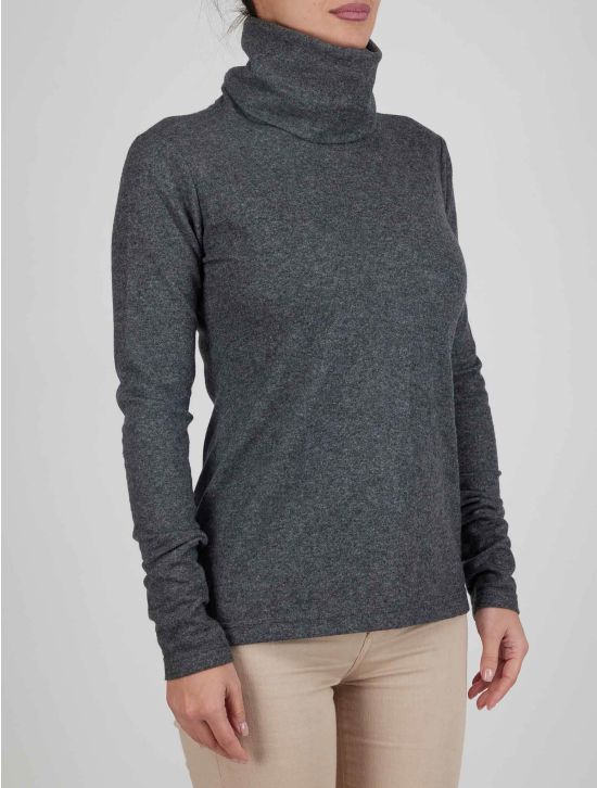 Kiton Kiton Gray Cashmere Sweater Turtleneck Gray 001