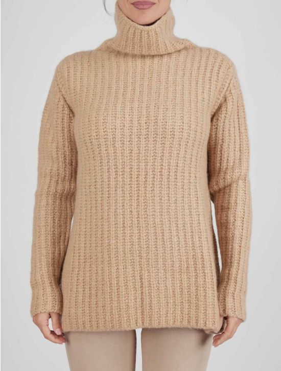 Kiton Kiton Beige Cashmere Silk Sweater Turtleneck Beige 000