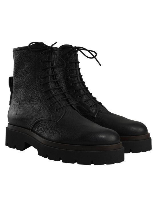 Kiton Kiton Black Leather Boots Black 000