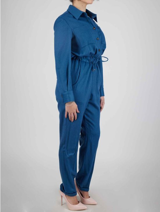 Kiton Kiton Blue Cashmerer Silk Dress Blue 001