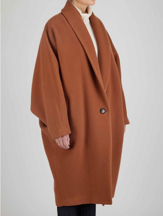 Kiton Kiton Brown Virgin Wool Cashmere Overcoat Brown 001