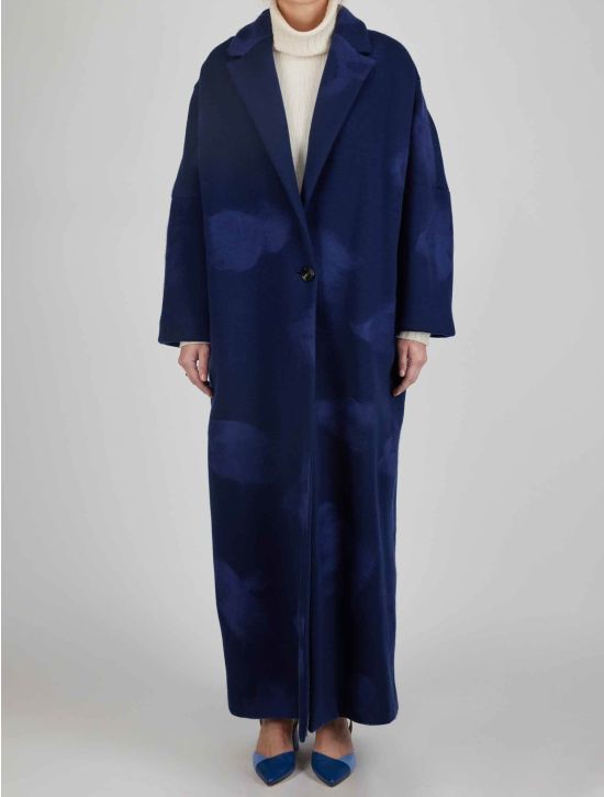 Kiton Kiton Blue Wool Cashmere Pa Overcoat Blue 000