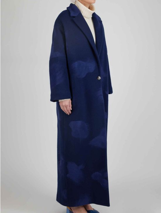 Kiton Kiton Blue Wool Cashmere Pa Overcoat Blue 001