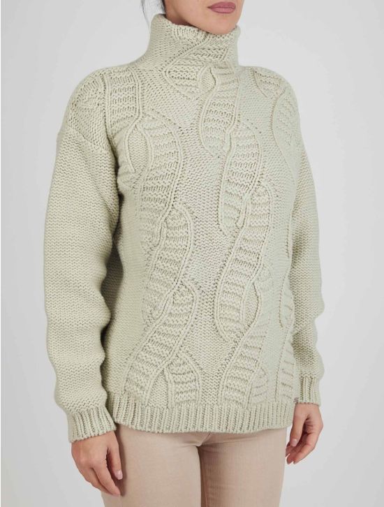 Kiton Kiton Green Cashmere Sweater Turtleneck Green 001