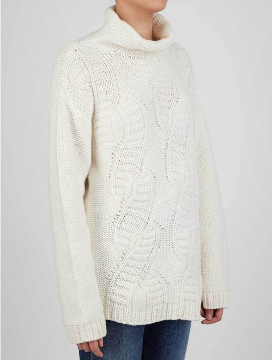 Kiton Kiton White Cashmere Sweater Turtleneck White 001
