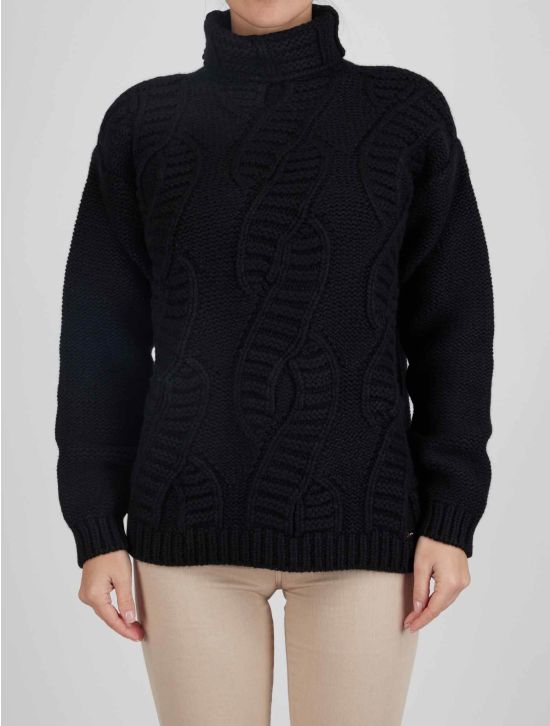Kiton Kiton Black Cashmere Sweater Turtleneck Black 000