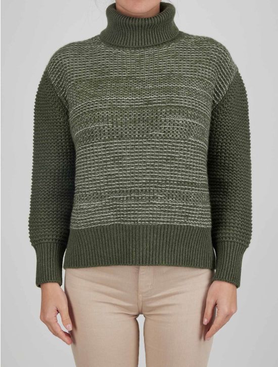Kiton Kiton Green Cashmere Sweater Turtleneck Green 000