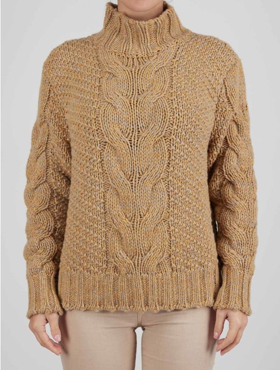 Kiton Kiton Multicolor Alpaca Wool Cashmere Sweater Half Neck Multicolor 000