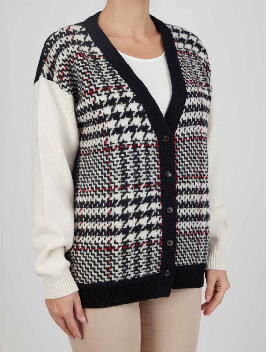 Kiton Kiton Multicolor Virgin Wool Cashmere Silk Sweater Cardigan Multicolor 001