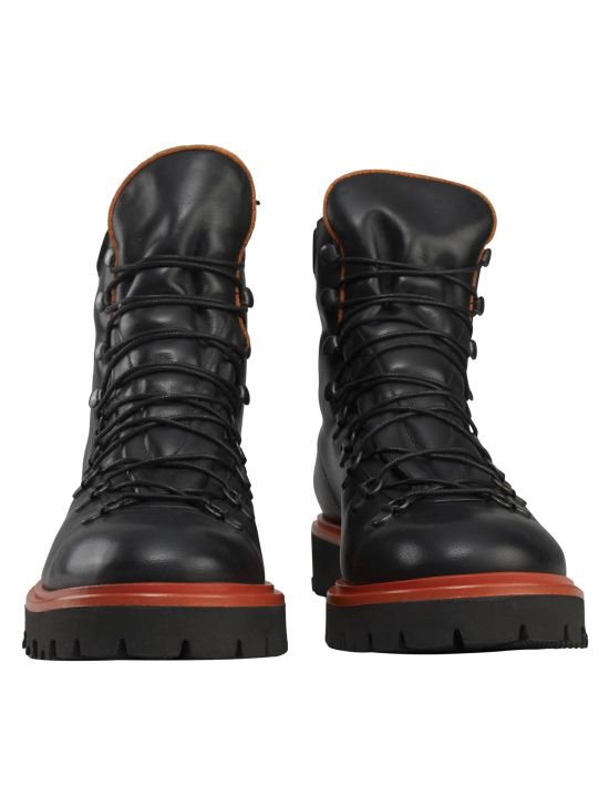 Kiton Kiton Black Leather Boots Black 001