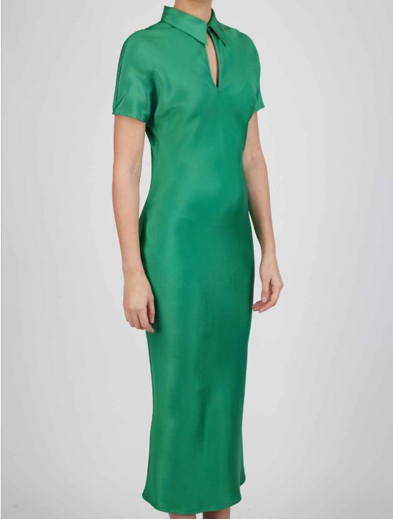 Kiton Kiton Green Silk Ea Dress Green 001