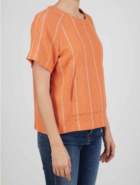 Kiton Kiton Orange Lyocell Cotton Pa Virgin Wool Ea Sweater Orange 001