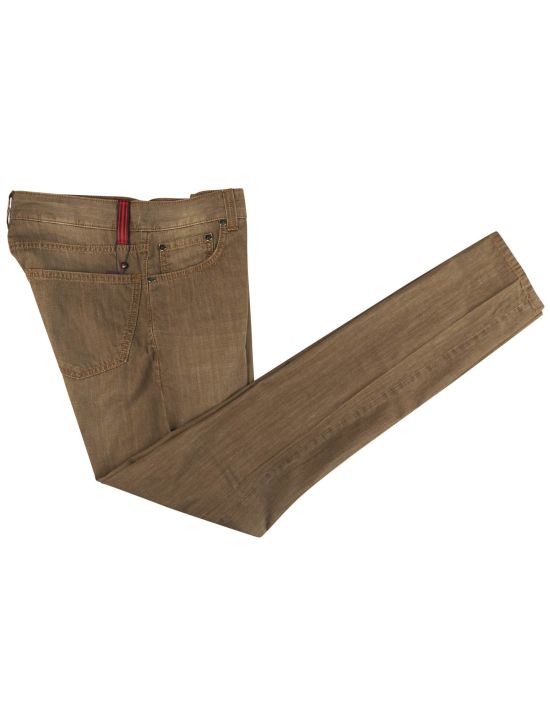 Isaia Isaia Brown Cotton Jeans Brown 000