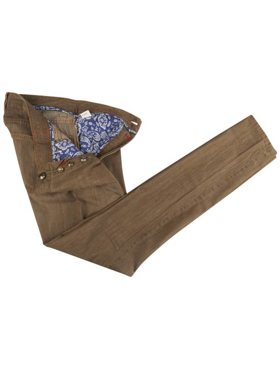 Isaia Isaia Brown Cotton Jeans Brown 001