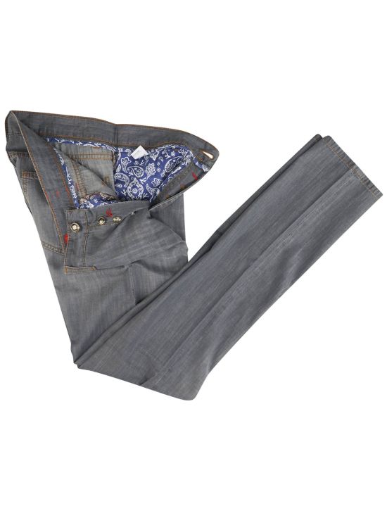 Isaia Isaia Gray Cotton Jeans Gray 001