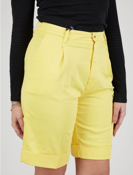 Kiton Kiton Yellow Cotton Ea Short Pants Yellow 001