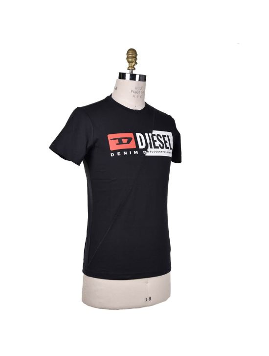 Diesel DIESEL Black Cotton T-shirt T-DIEGO-CUTY Black 001