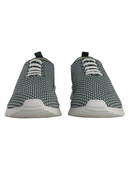 Kiton Kiton Green White Pl Pa Sneakers Fits Green / White 001
