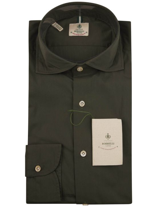 Luigi Borrelli Luigi Borrelli Green Cotton Ea Shirt Green 000