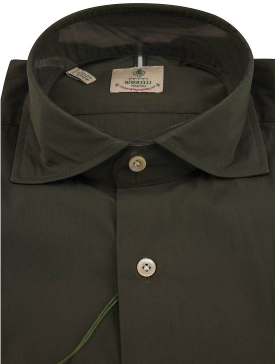 Luigi Borrelli Luigi Borrelli Green Cotton Ea Shirt Green 001
