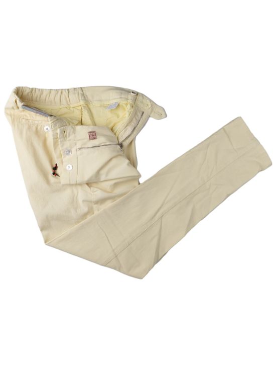 Marco Pescarolo Marco Pescarolo Yellow Cotton Silk Ea Pants Yellow 001