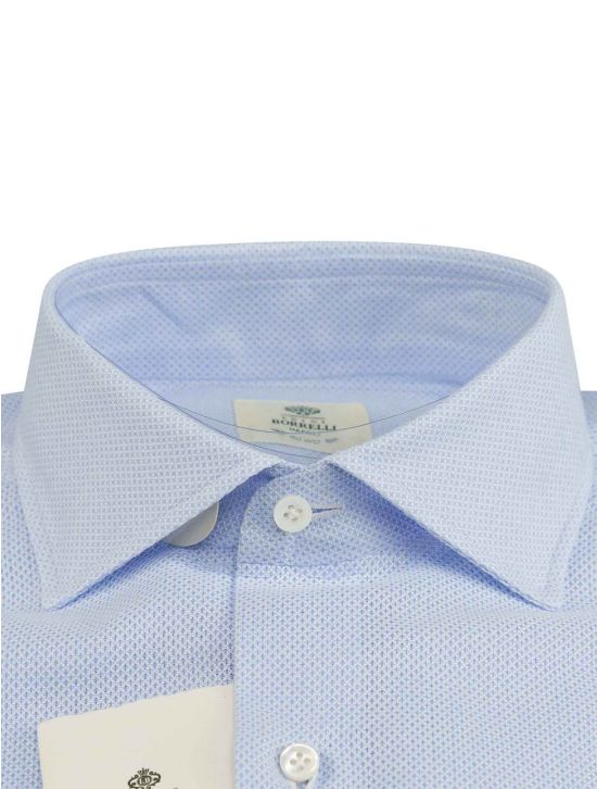 Luigi Borrelli Luigi Borrelli Blue Cotton Shirt Blue 001