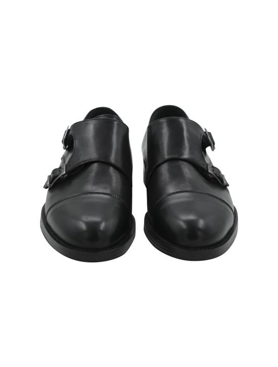 FEFÈ Glamour Pochette Fefè Black Leather Dress Shoes Black 001