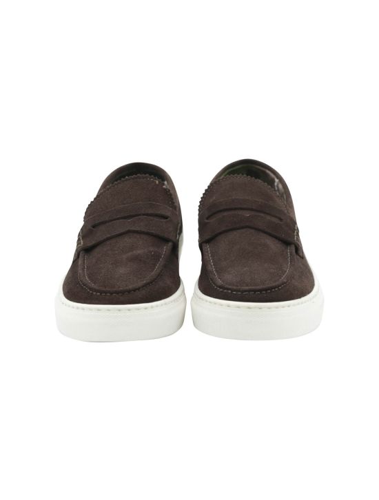 FeFè Napoli Fefè Brown Leather Suede Sneakers Brown 001