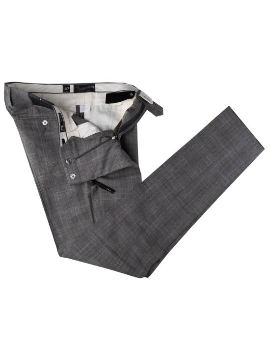Marco Pescarolo Marco Pescarolo Multicolor  Wool Silk Linen Dress Pants Multicolor 001
