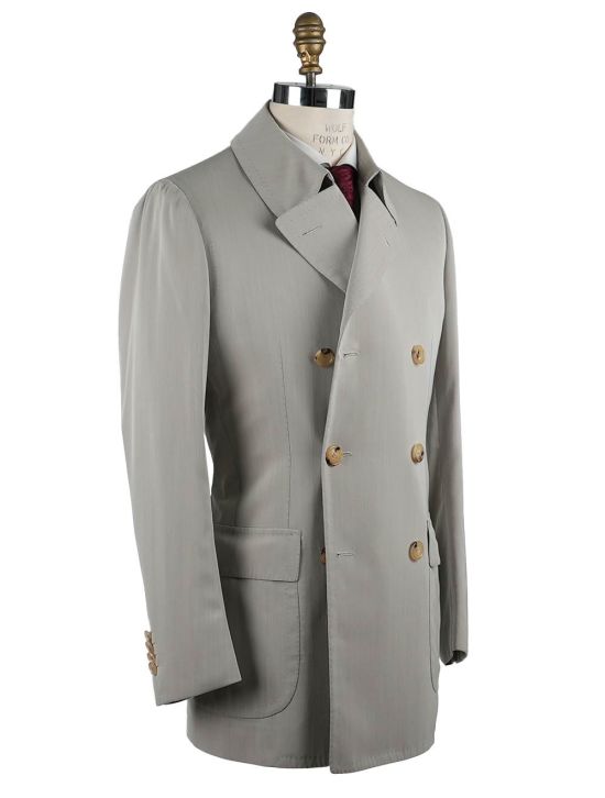 Cesare Attolini Cesare Attolini Gray Wool Pa Trench coat Gray 001