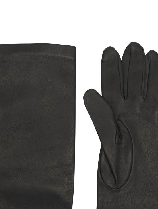 Kiton Kiton Gray Leather Gloves Gray 001