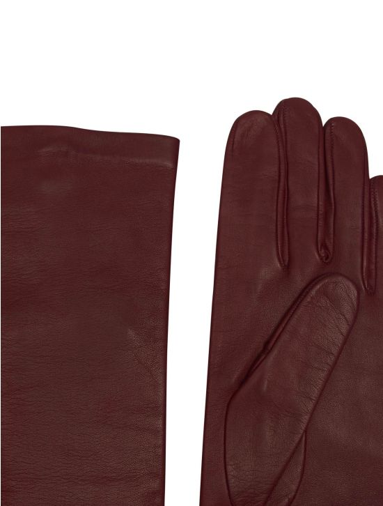 Kiton Kiton Red Leather Gloves Red 001