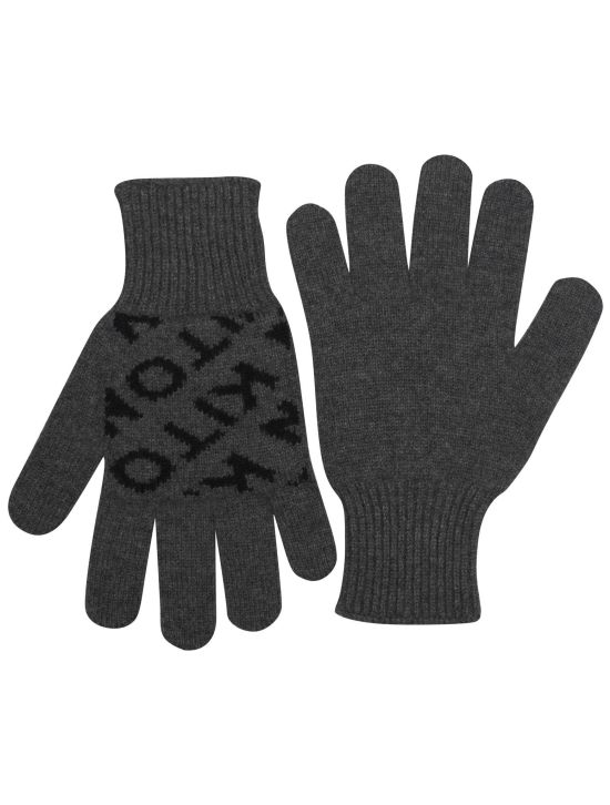 Kiton Kiton Gray Cashmere Gloves Gray 001