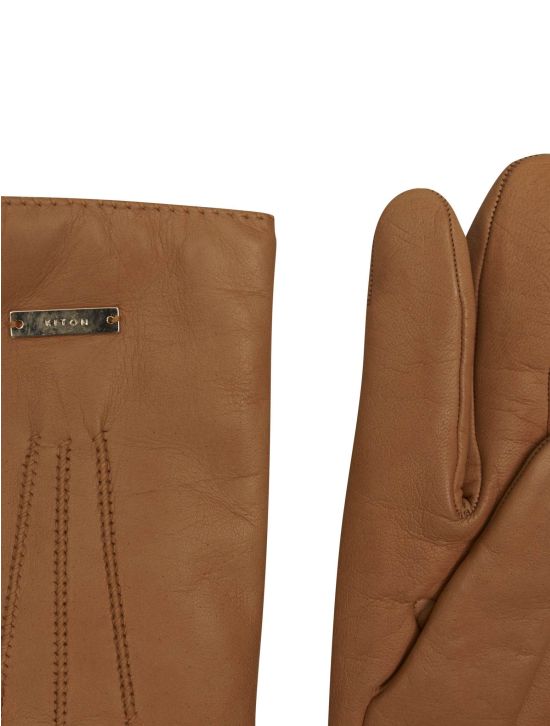 Kiton Kiton Beige Leather Gloves Beige 001